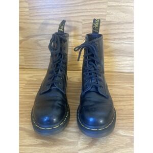 Dr. Martens 1460 Black Leather Lace-Up Boots Women's Size US Size 5
